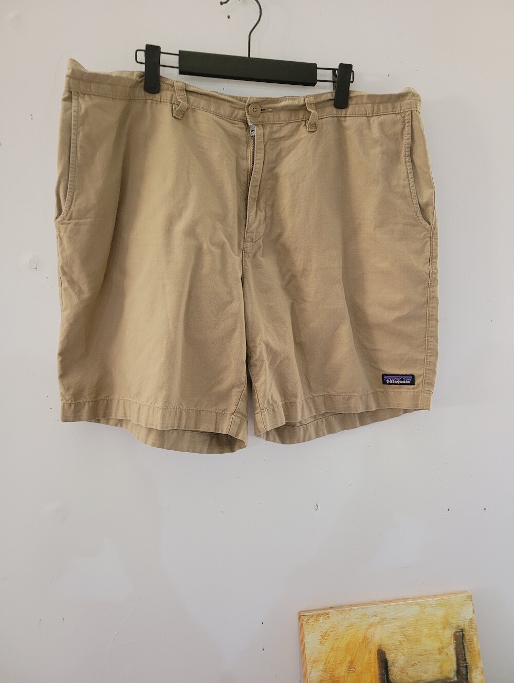 Patagonia 38 Men's Tan Flat-Front Casual Shorts